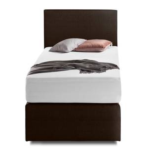 Boxspringbett KiYDOO I Strukturstoff Braun - 90 x 200cm