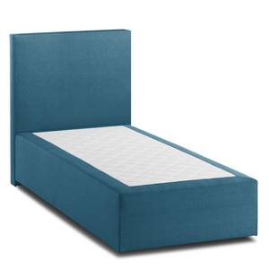 Boxspringbett KiYDOO I Strukturstoff Blaugrau - 90 x 200cm