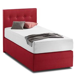 Boxspringbett KiYDOO II Strukturstoff Rot - 90 x 200cm