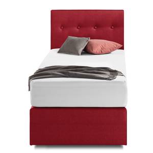 Boxspringbett KiYDOO II Strukturstoff Rot - 90 x 200cm