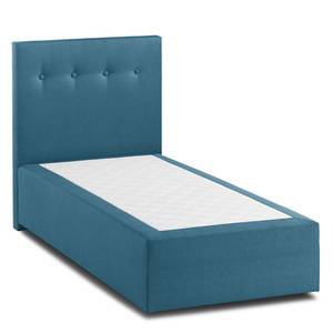 Boxspringbett KiYDOO II Strukturstoff Blaugrau - 90 x 200cm