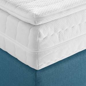 Boxspringbett KiYDOO II Strukturstoff Blaugrau - 90 x 200cm