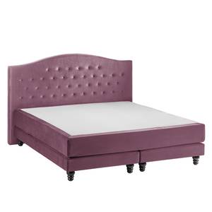 Boxspringbett La Chatre Samt Mauve - 180 x 200cm