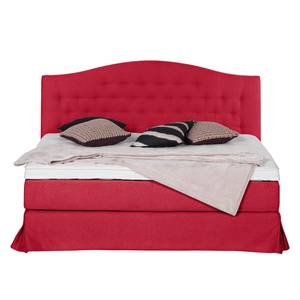 Boxspring La Chatre geweven stof - Rood - 200 x 200cm