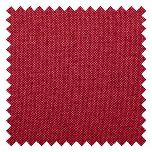 Lit boxspring La Chatre Tissu - Rouge - 160 x 200cm