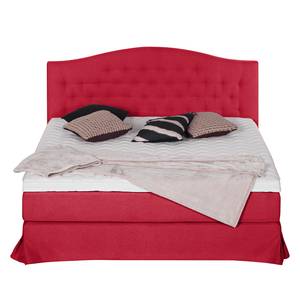 Boxspring La Chatre geweven stof - Rood - 140 x 200cm