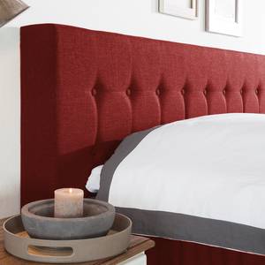 Lit boxspring Loimaa Tissu - Rouge - 160 x 200cm