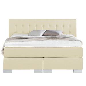 Lit boxspring Loimaa Tissu - Ecru - 200 x 200cm