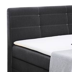 Boxspringbett Lulea Webstoff - Grau