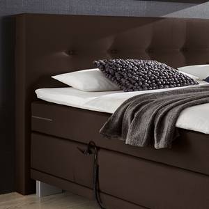 Lit boxspring Luxury Night Marron - 200 x 200cm