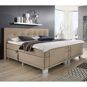 Boxspringbett Luxury Night Ecru - 200 x 200cm