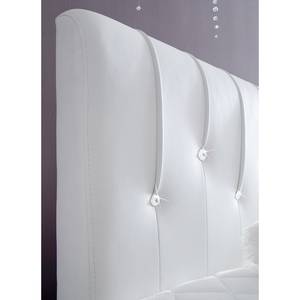 Boxspringbett METEOR Kunstleder - Weiß - Doppelmatratze H2/H3 - Doppelmatratze H2/H3