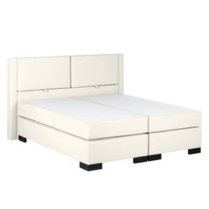 Lit boxspring Brilliant Night Crème - 160 x 200cm - Matelas à ressorts bombés ensachés - D3 medium