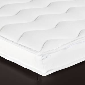 Lit boxspring Brilliant Night Marron foncé - 160 x 200cm - Matelas à ressorts bombés ensachés - D3 medium