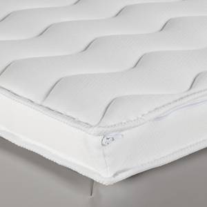 Lit boxspring Brilliant Night Gris clair - 200 x 200cm - Matelas à ressorts bombés ensachés - D2 souple