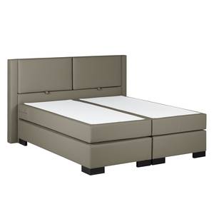 Boxspringbett Brilliant Night Schlamm - 200 x 200cm - Tonnentaschenfederkernmatratze - H2