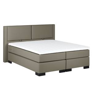 Boxspringbett Brilliant Night Schlamm - 200 x 200cm - Tonnentaschenfederkernmatratze - H2