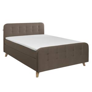 Boxspringbett Nordic Webstoff - 140 x 200cm - H2