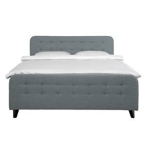 Boxspringbett Nordic XL Webstoff - Mintgrau - 160 x 200cm - H3 - Komfortschaum