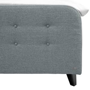 Boxspringbett Nordic XL Webstoff - Mintgrau - 140 x 200cm - H2 - Komfortschaum