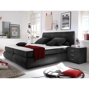 Boxspringbett Pennington Microvelours - Anthrazit