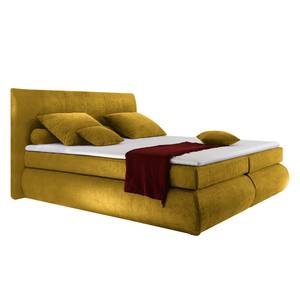 Boxspringbett Pennington Microvelours - Currygelb