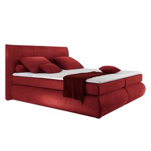 Boxspringbett Pennington Microvelours - Rot