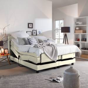 Boxspringbett Premium Night 100 x 200cm - H2 bis 80 kg - Reinweiß - Creme - 200 x 200cm - H3