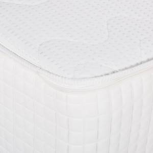 Boxspringbett Queens Webstoff - Petrol - 200 x 200cm - H3