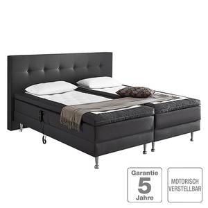 Boxspringbett Ramona IV Webstoff - Grau - 160 x 200cm - H2