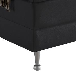 Lit boxspring Ramona VI Tissu - Noir - 160 x 200cm - D3 medium