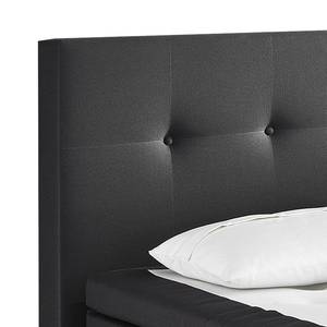 Boxspringbett Ramona IV Webstoff - Grau - 180 x 200cm - H2