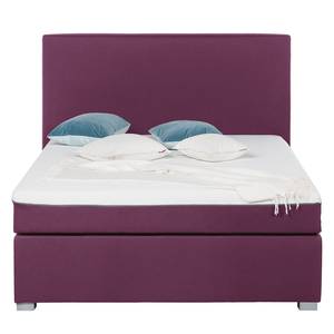 Lit boxspring Ramona V Tissu - Bordeaux - 140 x 200cm