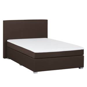 Boxspringbett Ramona V Webstoff - Braun - 140 x 200cm