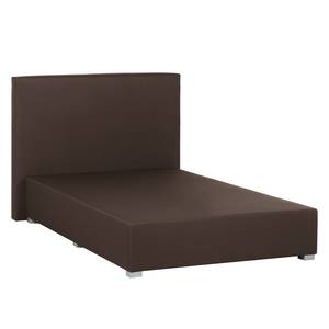 Boxspringbett Ramona V Webstoff - Braun - 140 x 200cm