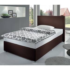 Lit boxspring Ramona V Tissu - Marron - 140 x 200cm