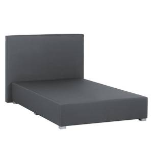 Boxspring Ramona V geweven stof - Grijs - 140 x 200cm