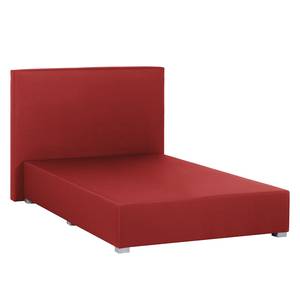 Boxspring Ramona V geweven stof - Rood - 140 x 200cm