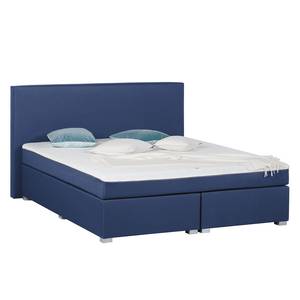 Boxspring Ramona V geweven stof - Donkerblauw - 180 x 200cm