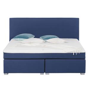 Boxspring Ramona V geweven stof - Donkerblauw - 180 x 200cm