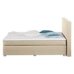 Boxspring Ramona V geweven stof - Ecrú - 180 x 200cm