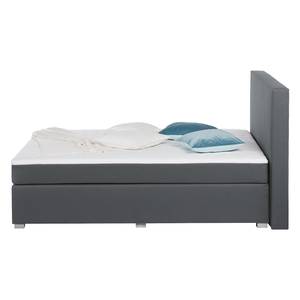 Boxspringbett Ramona V Webstoff - Grau - 180 x 200cm