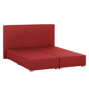 Boxspring Ramona V geweven stof - Rood - 180 x 200cm