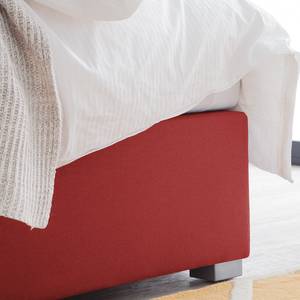 Boxspring Ramona V geweven stof - Rood - 180 x 200cm