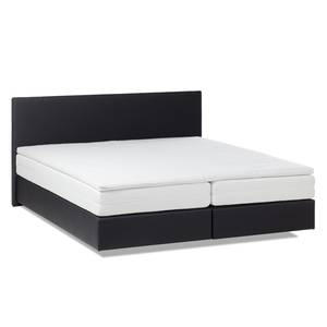 Boxspringbett Ramona VI Kunstleder Schwarz - 180 x 200cm