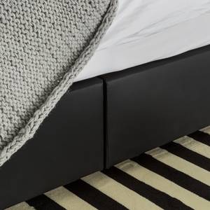 Lit boxspring Ramona VI Imitation cuir Noir - 180 x 200cm