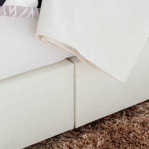 Lit boxspring Ramona VI Imitation cuir Blanc - 180 x 200cm