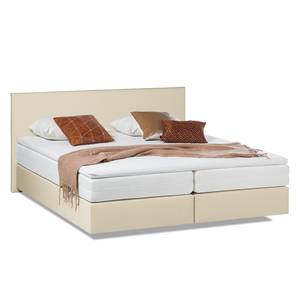 Boxspringbett Ramona VI Kunstleder Beige - 180 x 200cm