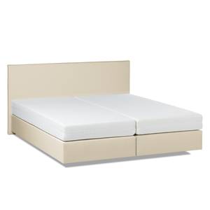 Boxspringbett Ramona VI Kunstleder Beige - 180 x 200cm