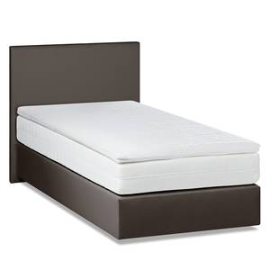 Lit boxspring Ramona VI Imitation cuir Marron - 90 x 200cm